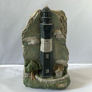 Black and Gray Tybee Island Lighthouse Candle